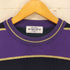 マンシングウェア GRANDSLAM MUNSINGWEAR ボーダー柄ロゴプリントクルーネックニット メンズ M