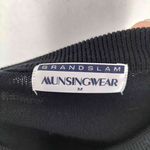 マンシングウェア GRANDSLAM MUNSINGWEAR ロゴ刺繍タートルネックニット メンズ M