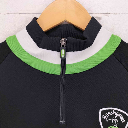 マンシングウェア GRANDSLAM MUNSINGWEAR ロゴ刺繍ハーフジップトラックジャケット メンズ L