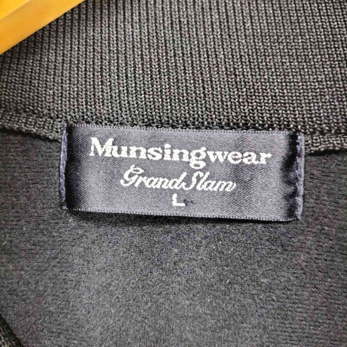 マンシングウェア GRANDSLAM MUNSINGWEAR ロゴ刺繍ハーフジップトラックジャケット メンズ L