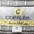 COFLER ロゴ刺繍 リブライン 鹿の子 チェック ポロシャツ メンズ import:XL