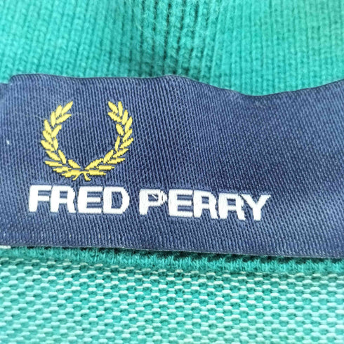 フレッドペリー FRED PERRY 別注 ロゴ刺繍 マルチボーダー 鹿の子 ポロシャツ メンズ import:M