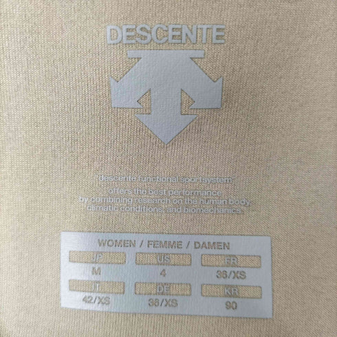 デサント descente ダンボールニット ハーフジップパーカー レディース M