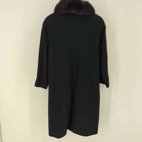 Saison LADIES FASHION ファーカラー カシミヤ ロングコート レディース 9