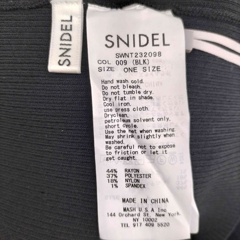 スナイデル snidel リブニット アシメキャミ レディース ONE SIZE