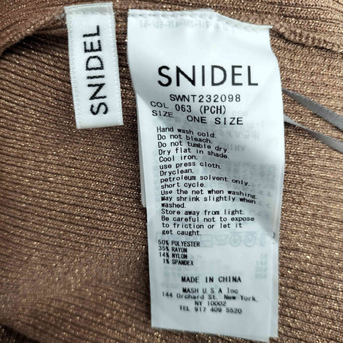 スナイデル snidel リブニット アシメキャミ レディース ONE SIZE