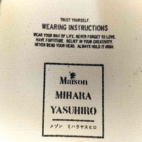 メゾンミハラヤスヒロ Maison MIHARA YASUHIRO BLAKEY VL OG Sole Canvas Low-top Sneaker メンズ 42