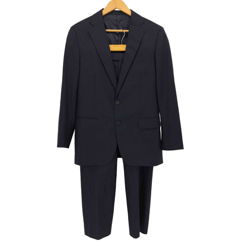 バーニーズニューヨーク BARNEYS NEWYORK VITALE BARBERIS CANONICO SUPER 120's 2B テーラードジャケット スラックパンツ メンズ 48