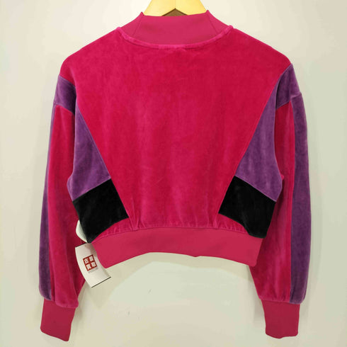 アディダスオリジナルス adidas Originals CREW LG SWEATSHIRT ショート丈 ベロア スウェット レディース JPN:S