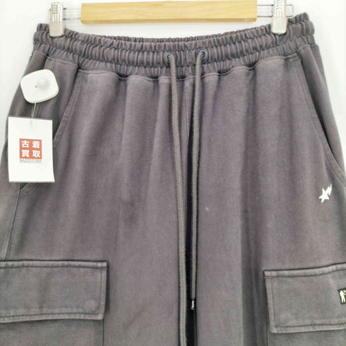 アベイシングエイプ A BATHING APE 26ss BAPE STA ONE POINT RELAXED FIT CARGO SWEATPANTS メンズ JPN:XL