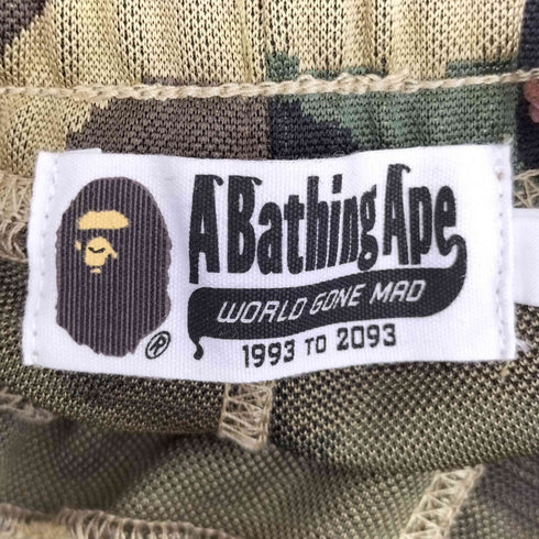 アベイシングエイプ A BATHING APE 26ss 1ST CAMO BAPE LOGO TRACK SWEATPANTS メンズ JPN:XL
