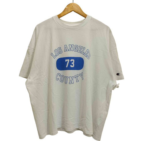 チャンピオン Champion カプセル 三段 ロゴ プリント S/S クルーネック Tシャツ メンズ import:XL