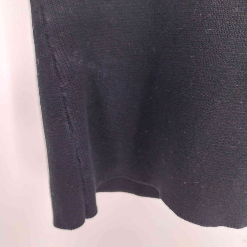 mipiarl 衿スカラップポロニットトップス ノースリーブニット レディース M