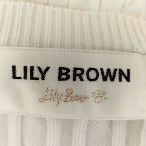 リリーブラウン Lily Brown Lily Bear サイドボタンケーブルニット レディース ONE SIZE
