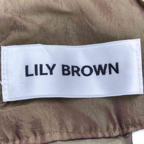 リリーブラウン Lily Brown 変形格子柄ロングスカート レディース 0