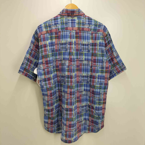 ミッソーニウオモ MISSONI UOMO イタリア製 ランダム チェック S/S ボタンダウン シャツ メンズ 40 15 3/4