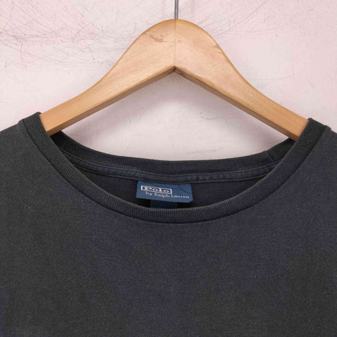 ポロバイラルフローレン Polo by RALPH LAUREN ポニー刺繍 クルーネック 半袖 ポケット Tシャツ メンズ import:L