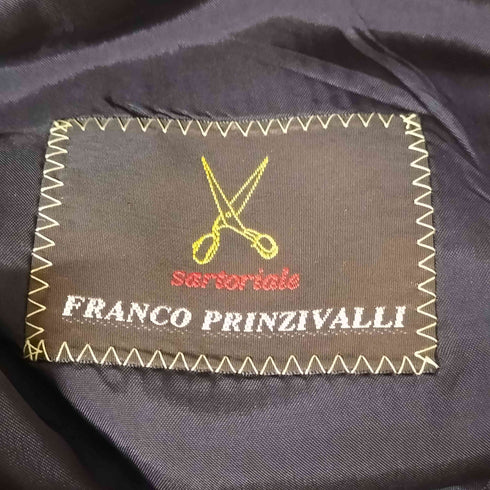 FRANCO PRINZIVALLI ウール ストライプ 段返り 3B テーラード ジャケット スラックス セットアップ メンズ L46