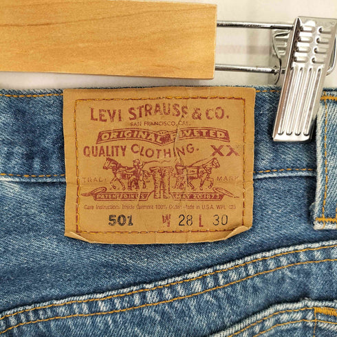 リーバイス Levis 90S USA製 ボタン裏532 ボタンフライ 501 デニムパンツ メンズ 28/30