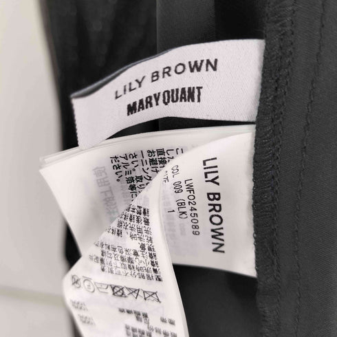 リリーブラウン Lily Brown ベルト付きドットチュールドレス レディース JPN:1