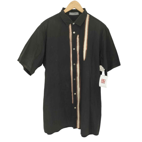 ALFASPIN L HOMME アルファスピン デザインプリント コットン 半袖シャツ メンズ import:M