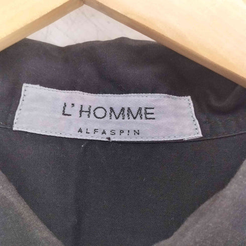 ALFASPIN L HOMME アルファスピン デザインプリント コットン 半袖シャツ メンズ import:M