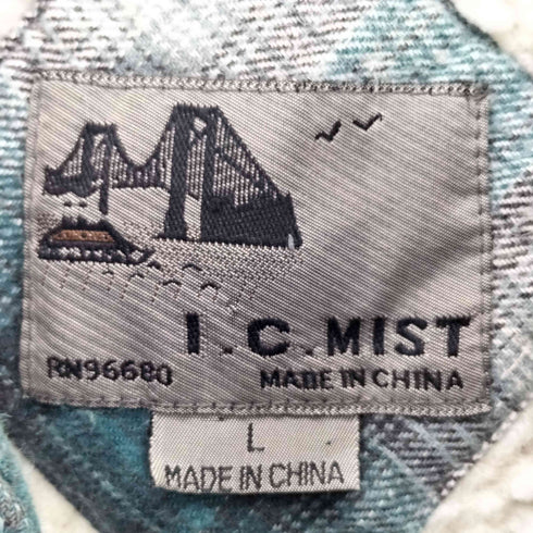 I.C.MIST フーデッドボアシャツジャケット メンズ import:L