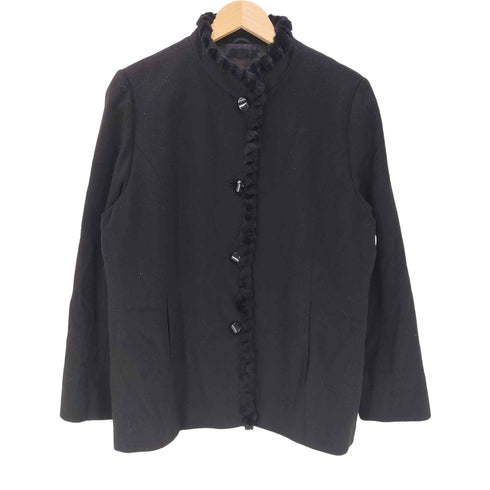 LILA CASHMERE&ANGOLA カシミヤ混 アンゴラ混 レッキスファー ジャケット レディース 13AR