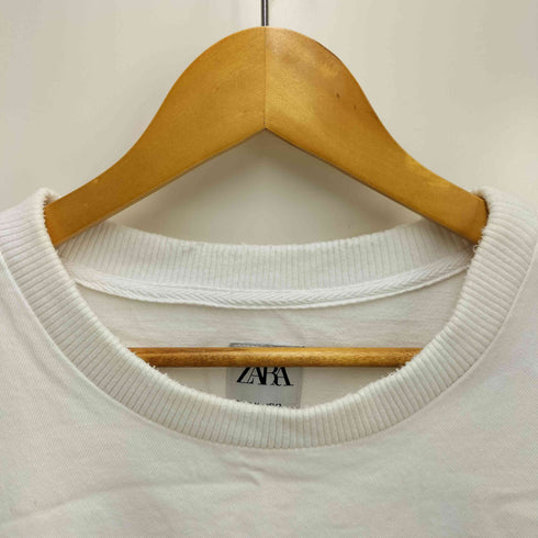 ザラ ZARA サイドジップ クルーネック プルオーバー メンズ import:L