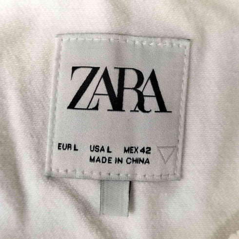 ザラ ZARA サイドジップ クルーネック プルオーバー メンズ import:L