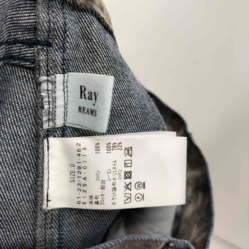 レイビームス Ray BEAMS 25SS フロッキーデニムワイドパンツ レディース JPN:0
