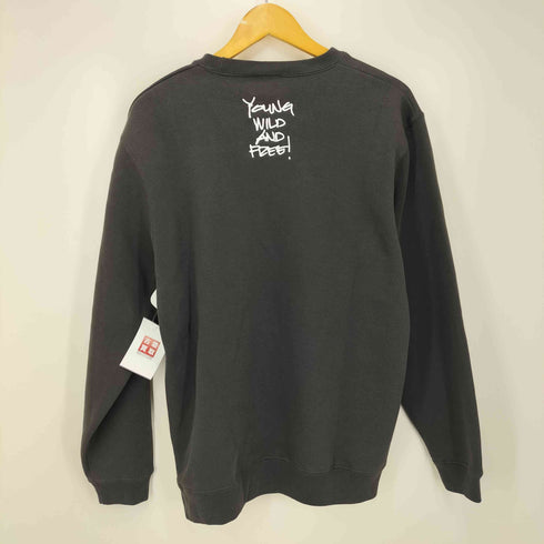 KRAZY BEE 総合格闘家 プリント クルーネック スウェット メンズ JPN:L