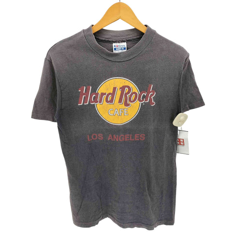 ハードロックカフェ Hard Rock Cafe 80-90S USA製 HANESボディ シングルステッチ ロサンゼルス S/S Tシャツ メンズ import:S