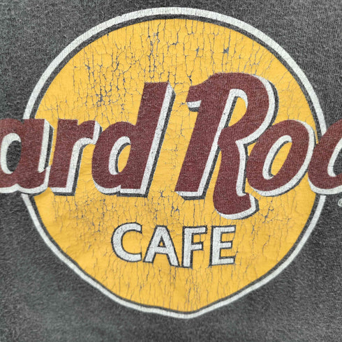 ハードロックカフェ Hard Rock Cafe 80-90S USA製 HANESボディ シングルステッチ ロサンゼルス S/S Tシャツ メンズ import:S