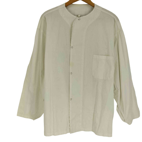 ヒンソン HINSON 22SS 別注 ドットボタンノーカラーシャツ メンズ import:S