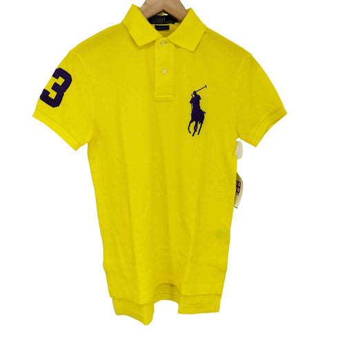 ポロバイラルフローレン Polo by RALPH LAUREN ビックポニー ナンバリング ポロシャツ メンズ import:XS