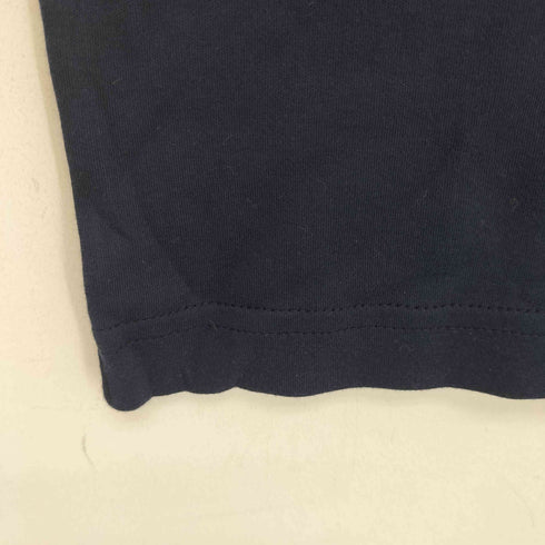 ロンシャン LONGCHAMP イタリア製 ラインストーン クルーネック 半袖 Tシャツ レディース import:L