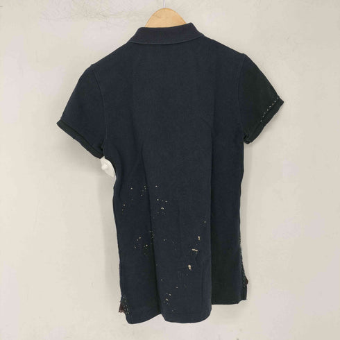 ラルフローレン RALPH LAUREN the skinny polo ポニーレザー ポロシャツ USED加工ポロシャツ レディース JPN:M