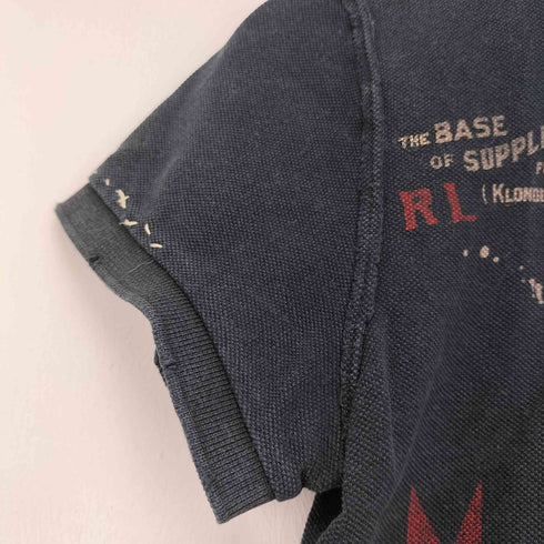 ラルフローレン RALPH LAUREN the skinny polo ポニーレザー ポロシャツ USED加工ポロシャツ レディース JPN:M