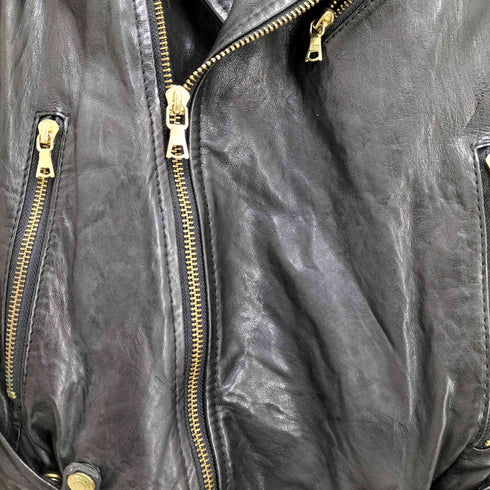 ヒステリックグラマー HYSTERIC GLAMOUR ラムレザーダブルライダースジャケット レディース