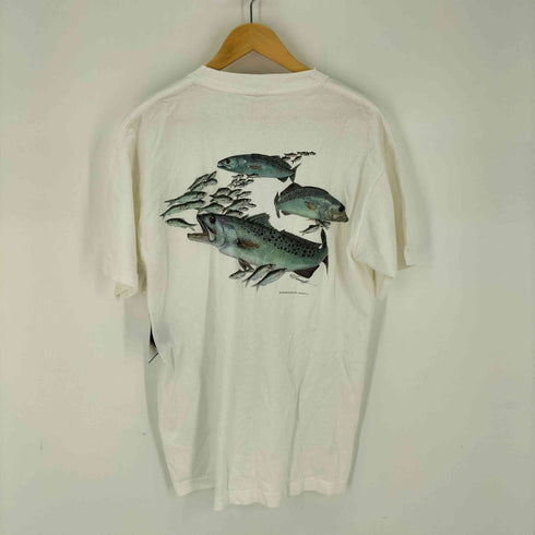 コロンビア Columbia USA製 フィッシュ プリント クルーネックTシャツ メンズ import:L
