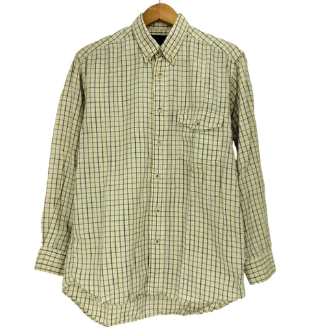 エディーバウアー Eddie Bauer 80-90S チェック柄 フラップポケット L/S B.D シャツ メンズ import:M