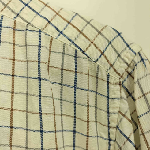 エディーバウアー Eddie Bauer 80-90S チェック柄 フラップポケット L/S B.D シャツ メンズ import:M