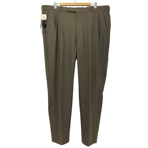 エルメネジルドゼニア Ermenegildo Zegna soft 千鳥格子 2タック スラックス メンズ tg56 cm50