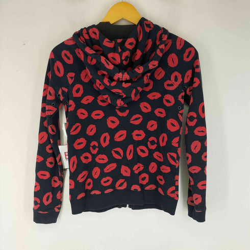 マークバイマークジェイコブス Marc by Marc Jacobs リップ柄 ジップアップパーカー レディース JPN:XS