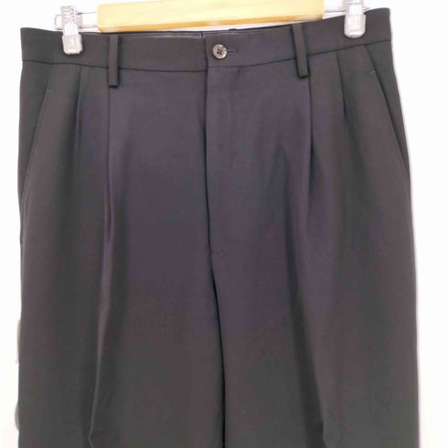 ヨウジヤマモトプールオム Yohji Yamamoto POUR HOMME 13ss ウールギャバ 2タック センタープレス スラックス メンズ JPN:3