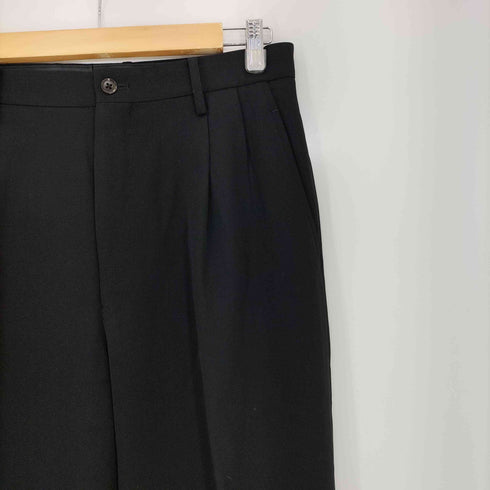 ヨウジヤマモトプールオム Yohji Yamamoto POUR HOMME 13ss ウールギャバ 2タック センタープレス スラックス メンズ JPN:3