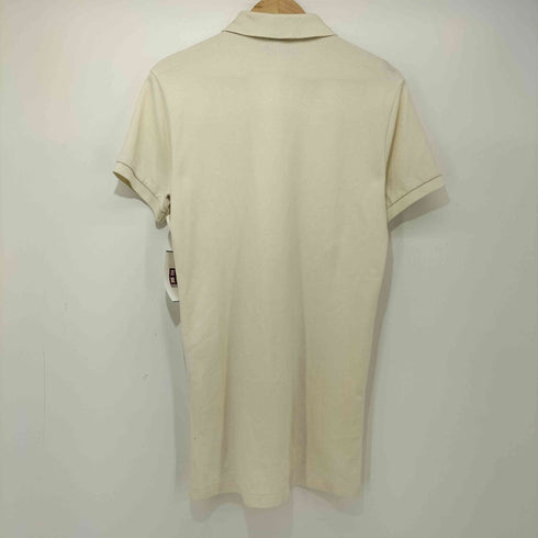 ポロバイラルフローレン Polo by RALPH LAUREN CUCTOM FIT スモールポニー刺繍 生成り S/S ポロシャツ レディース import:S