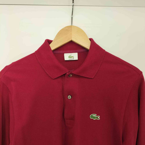 ラコステ LACOSTE ロゴ刺繍 鹿の子 L/S ポロシャツ メンズ JPN:2
