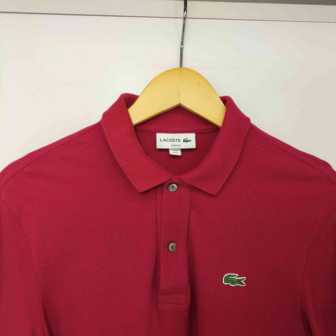 ラコステ LACOSTE SLIM FIT ロゴ刺繍 鹿の子 S/S ポロシャツ メンズ import:S